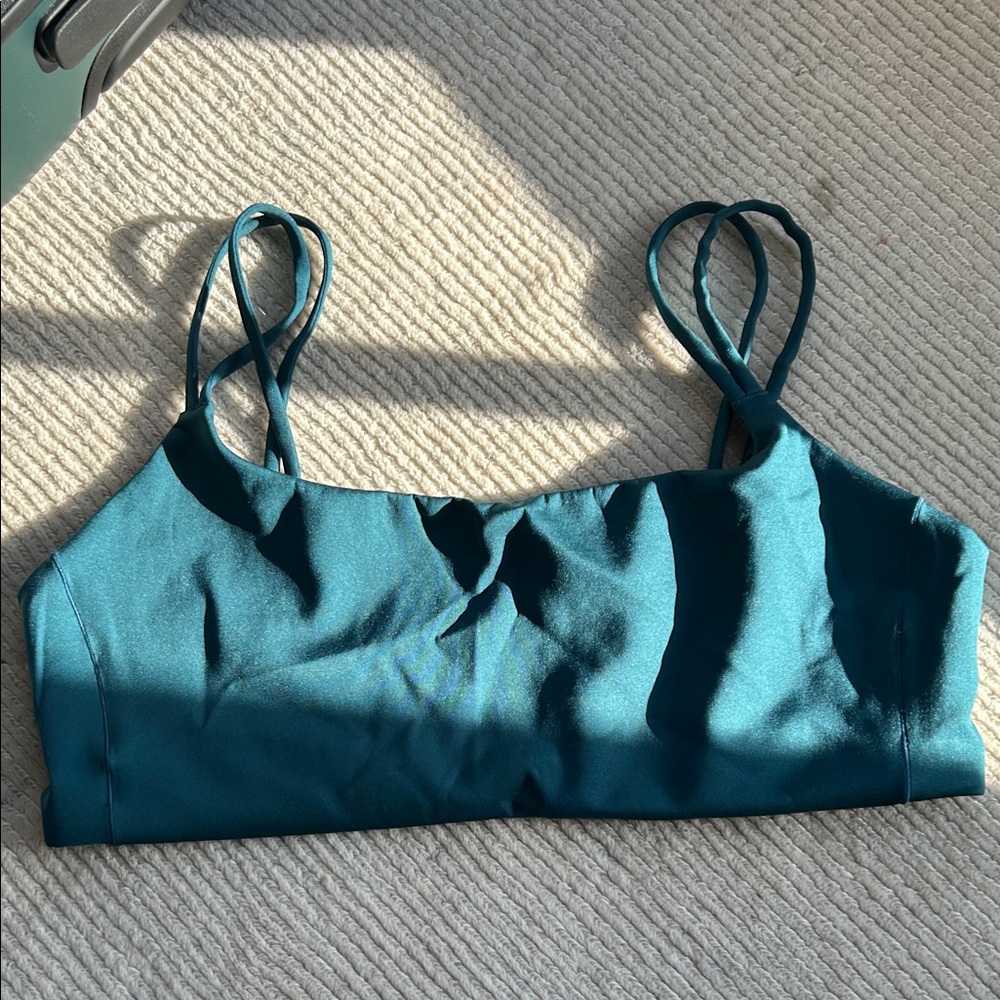 Left On Friday Teal swim top no padding